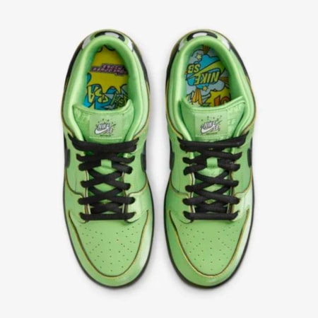 Tênis Nike Sb Dunk Low Pro Qs x Power Puff Girls Buttercup FZ8319300