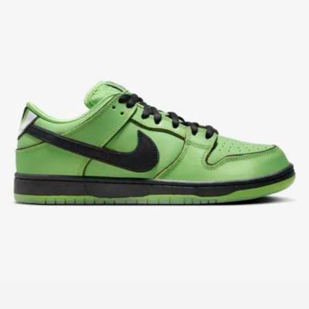 Tênis Nike Sb Dunk Low Pro Qs x Power Puff Girls Buttercup FZ8319300