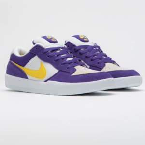 Tênis Nike Sb Force 58 Court Purple Amarillo White DV5477500