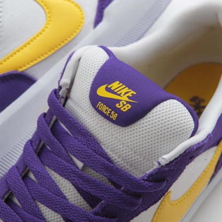 Tênis Nike Sb Force 58 Court Purple Amarillo White DV5477500