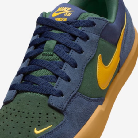 Tênis Nike Sb Force 58 Midnight Navy University Gold DV5477402 