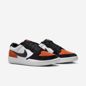 Tênis Nike Sb Force 58 White Black Argile Cosmique DV5477100 Tênis Nike Sb Force 58 White Black Argile Cosmique DV5477100