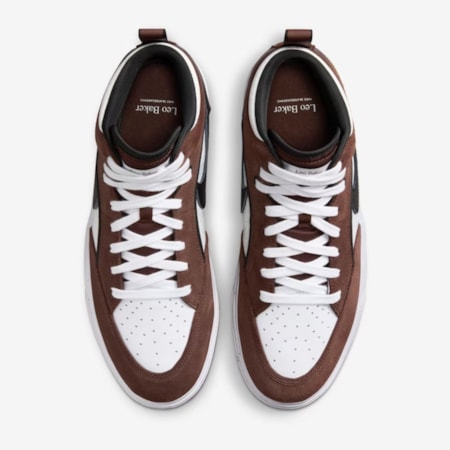 Tênis Nike Sb React Leo Baker Light Chocolate Black White DX4361201