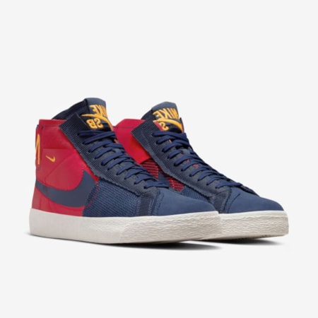 Tênis Nike Sb Zoom Blazer Mid PRM University Red FD5113600