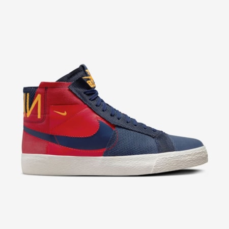 Tênis Nike Sb Zoom Blazer Mid PRM University Red FD5113600