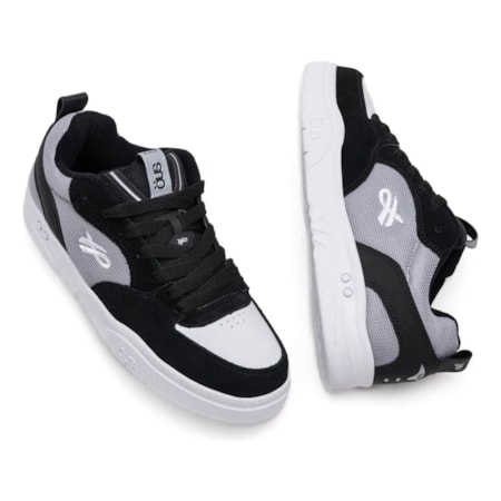 Tênis Ous Fluente Preto Branco Cinza Essencial