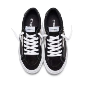 Tênis Straye Logan Flame Black White Suede