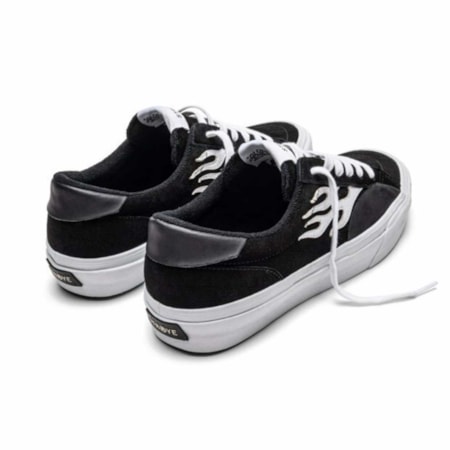 Tênis Straye Logan Flame Black White Suede