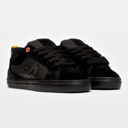 Tênis Tesla Footwear Hertz All Black Orange 