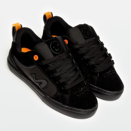 Tênis Tesla Footwear Hertz All Black Orange 