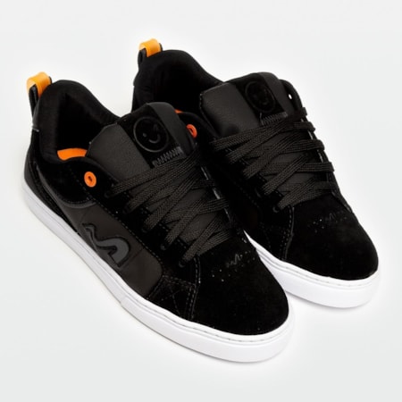 Tênis Tesla Footwear Hertz Black Orange 