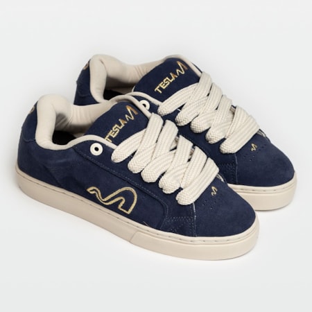 Tênis Tesla Footwear Hertz Navy Gold 