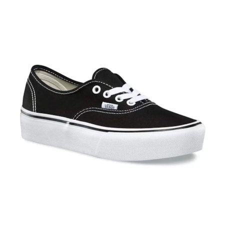 Tênis Vans Authentic Platform Black White VN0A3AV8BLK