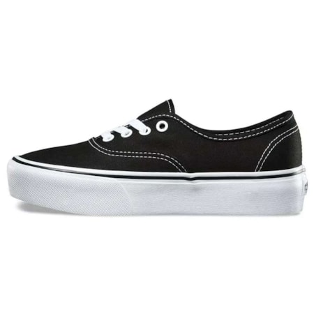 Tênis Vans Authentic Platform Black White VN0A3AV8BLK