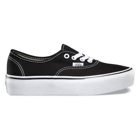 Tênis Vans Authentic Platform Black White VN0A3AV8BLK