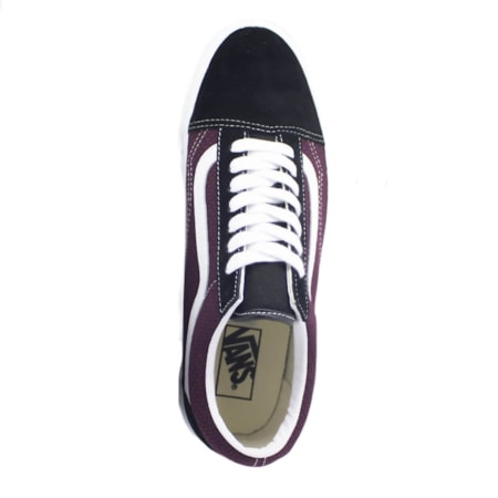 Tênis Vans Classic Old Skool Black Port Royale VN0A4U3BWT9