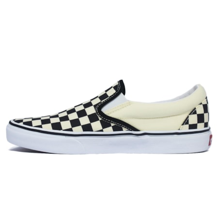 Tênis Vans Classic Slip On Checkerboard Black White VN000EYEBWW