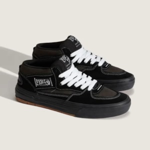 Tênis Vans Half Cab Skate Wafflecup Black Asphalt VN000D9ZKOU Tênis Vans Half Cab Skate Wafflecup Black Asphalt VN000D9ZKOU