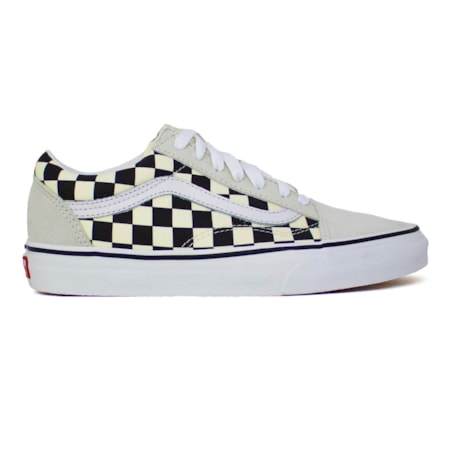 Tênis Vans Old Skool Checkerboard White Black VNBA38G127K