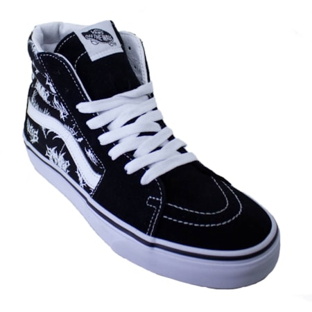 Tênis Vans Sk8 Hi Forgotten Bones Black True Vnca4bv6v8v