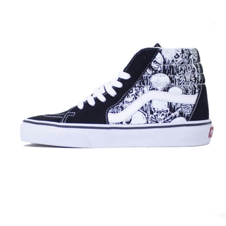 Tênis Vans Sk8 Hi Forgotten Bones Black True Vnca4bv6v8v