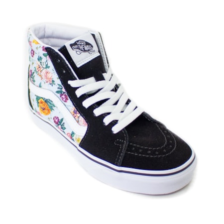 Tênis Vans Sk8 Hi Garden Floral True White Vn0a4bv6v3f