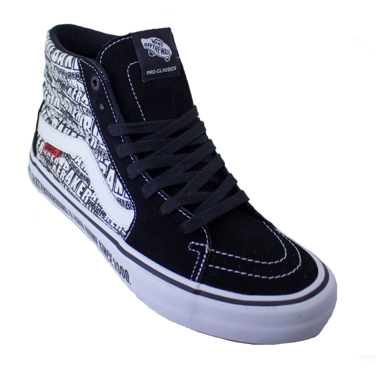 Tênis Vans Sk8 Hi Pro Baker Black White Vn0a45jdv0b - Prince Of