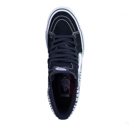 Tênis Vans Sk8 Hi Pro Baker Black White Vn0a45jdv0b 