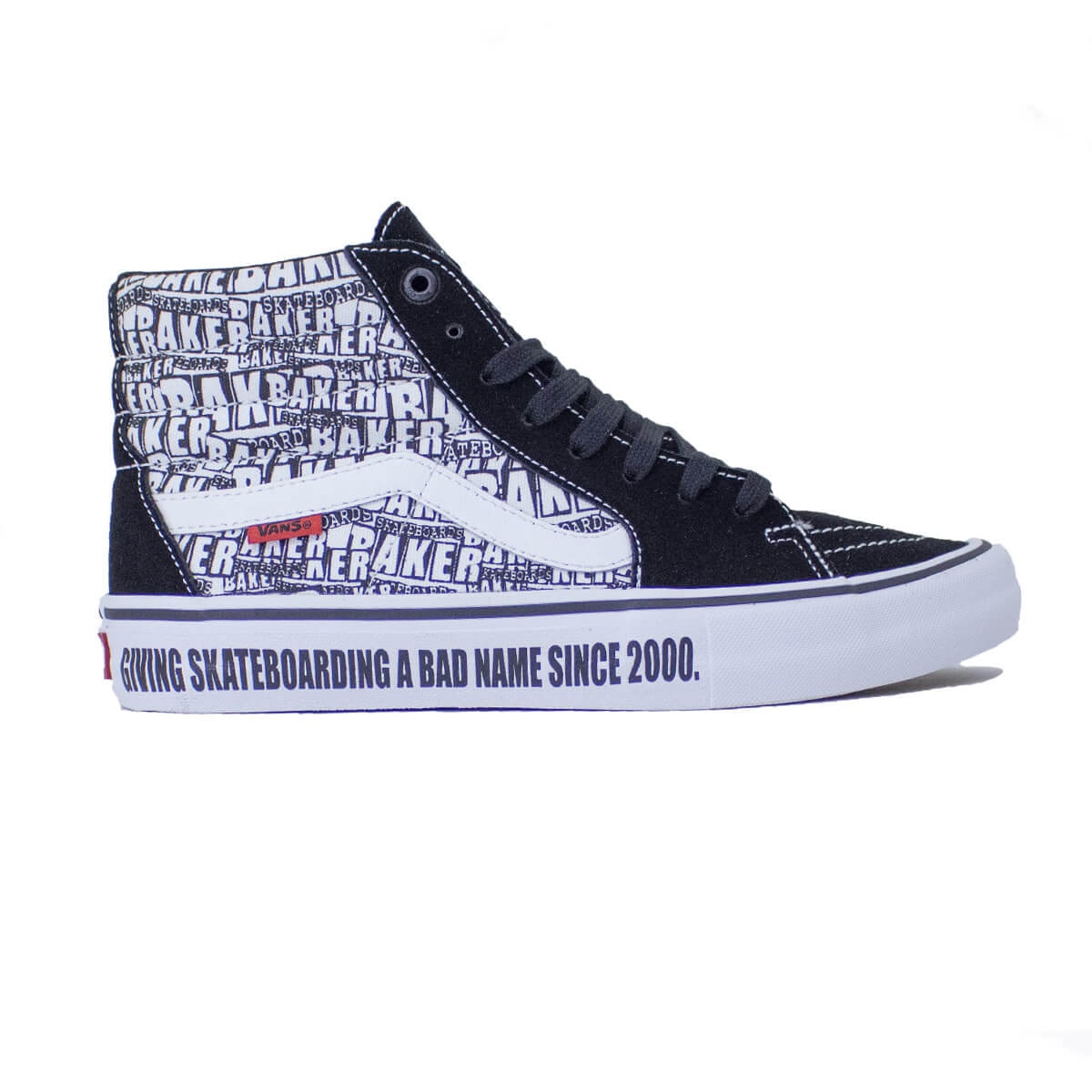 Tênis Vans Sk8 Hi Pro Baker Black White Vn0a45jdv0b - Prince Of