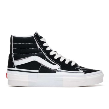 Tênis Vans Sk8 Hi Reconstruct Black True White VN0005UK6BT