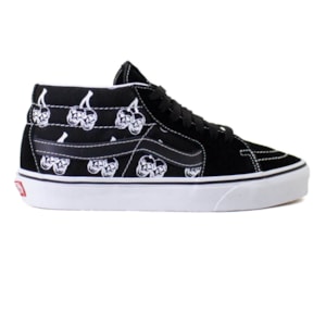 Tênis Vans Sk8 Mid New Varsity Black True White VNOA3WM34WW