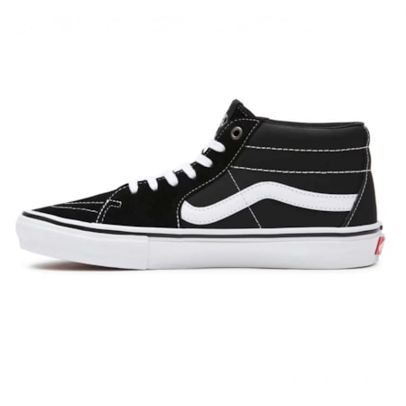 Tênis Vans Skate Grosso Mid Black White VN0A5FCG625