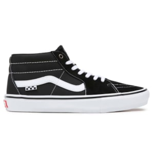 Tênis Vans Skate Grosso Mid Black White VN0A5FCG625