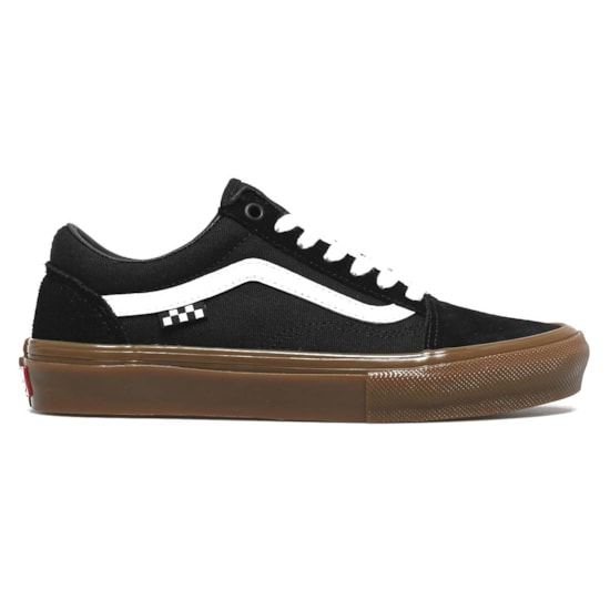 Old skool vans black and gum Clearance