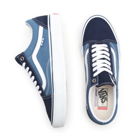 Tênis Vans Skate Old Skool Pro Navy White VN0A5FCBNAV