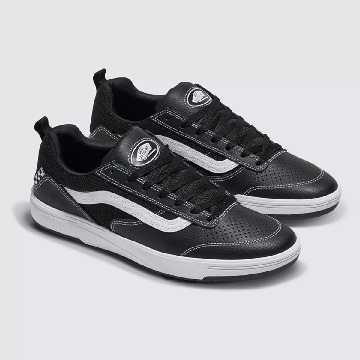 Tênis Vans Skate Zahba Leather Black White VN0007QQBZW - Prince Of