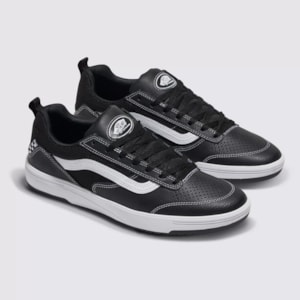 Tênis Vans Skate Zahba Leather Black White VN0007QQBZW