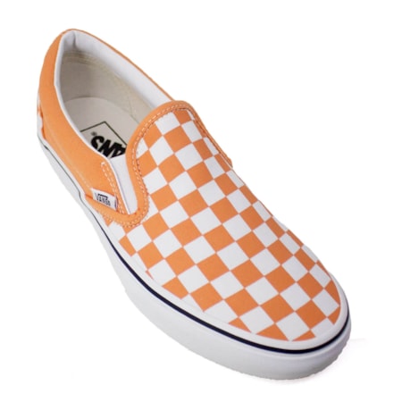 Tênis Vans Slip On Checkerboard Cadmium Orange VN0A33TB9HL