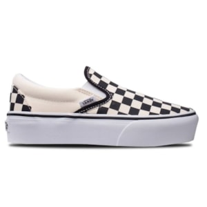 Tênis Vans Slip On Platform Black White Checkerboard VN0A4BV5JV6