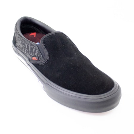 Tênis Vans x Baker Slip On Pro Black Black Red VnoA347vv0h