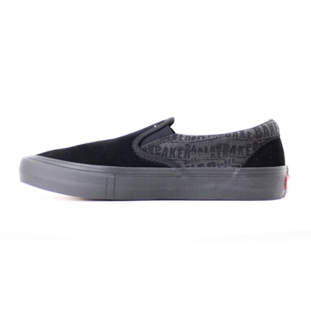 Tênis Vans x Baker Slip On Pro Black Black Red VnoA347vv0h