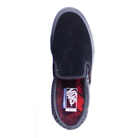 Tênis Vans x Baker Slip On Pro Black Black Red VnoA347vv0h