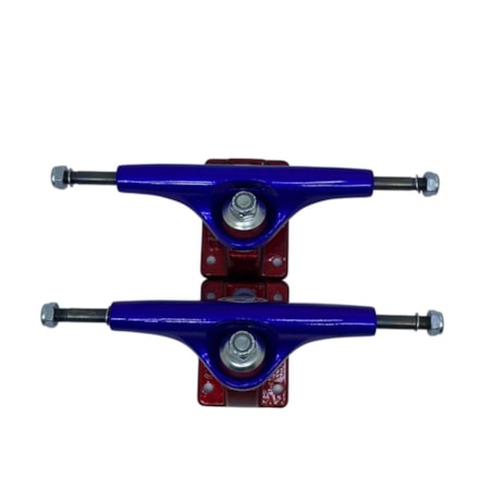 Truck Skate City Line Azul B Vermelho 139mm