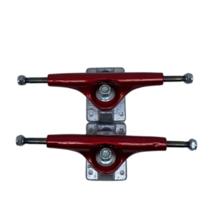 Truck Skate City Line Vermelhol B Cinza 139mm