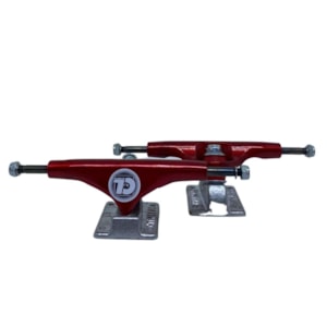 Truck Skate City Line Vermelhol B Cinza 139mm