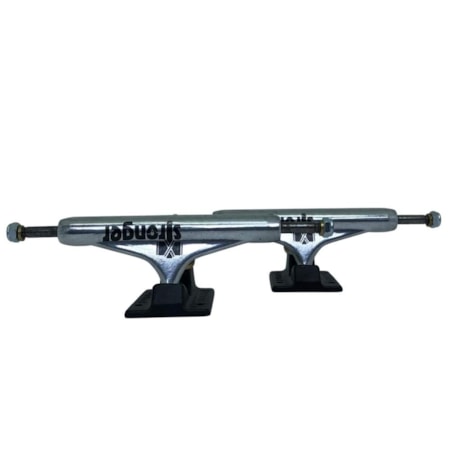 Truck Stronger 139mm Vazado Cinza Base Preta